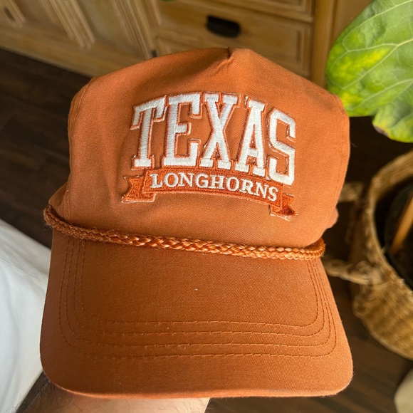 Source Unknown Other - Vintage Texas Longhorns Orange Rope-Trim SnapBack Cap